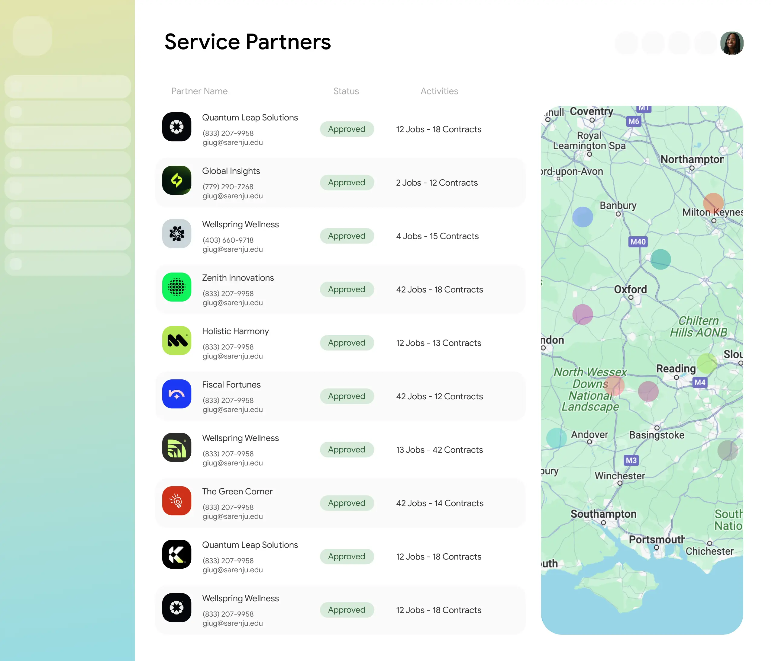 Service Partner Management